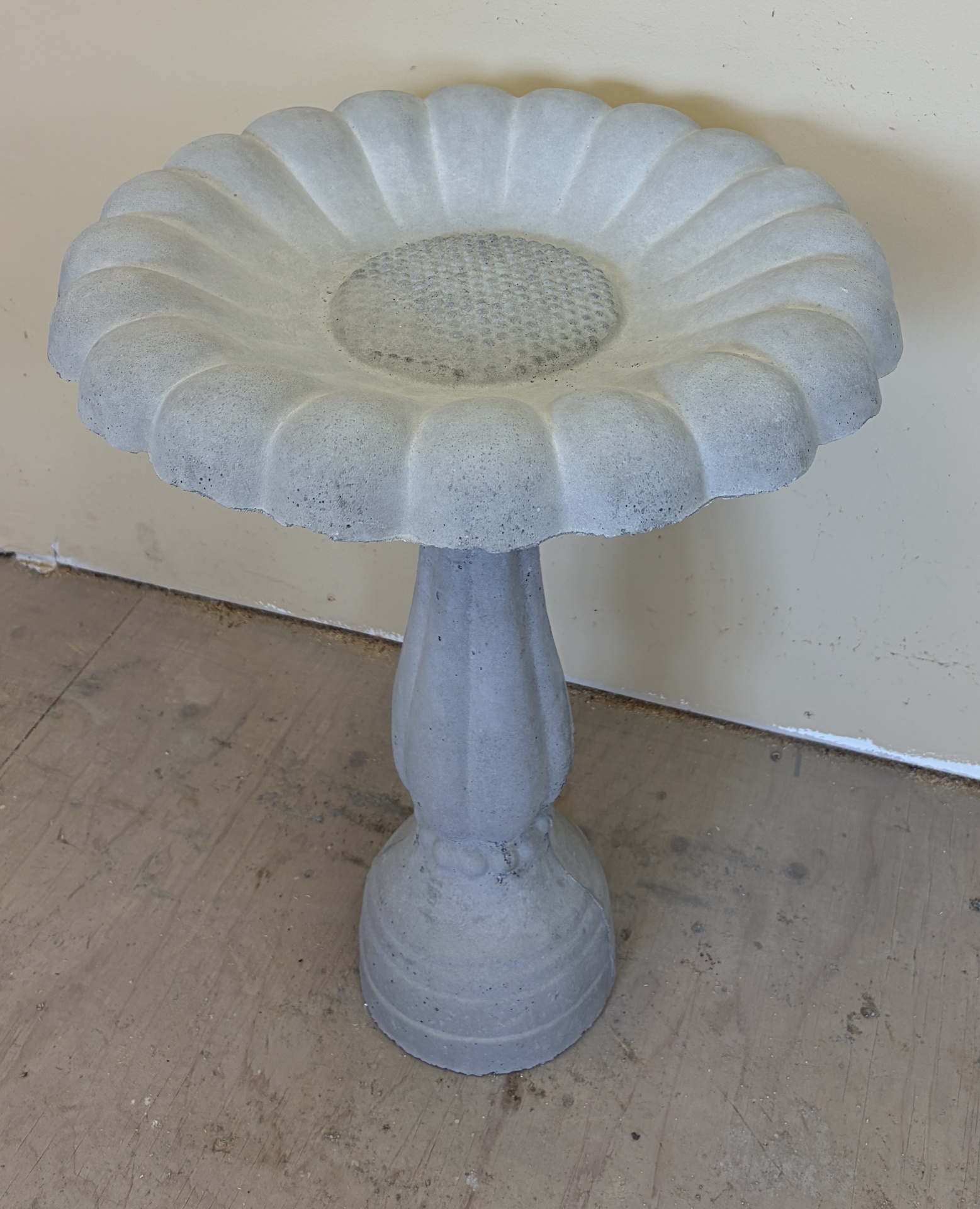 Precast bird bath